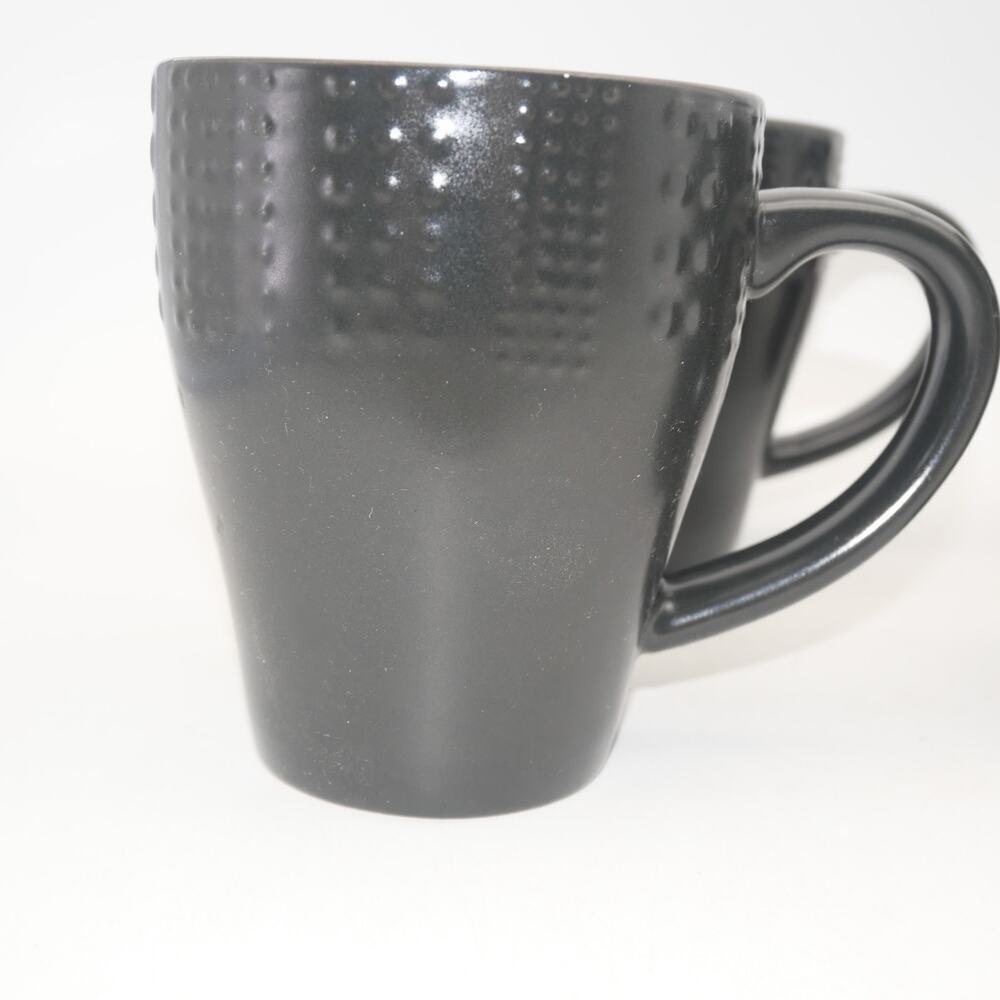 Set of 4 Mikasa Gourmet Basics  Linden Coffee Cups Mugs Mint Condition - Picture 4 of 6